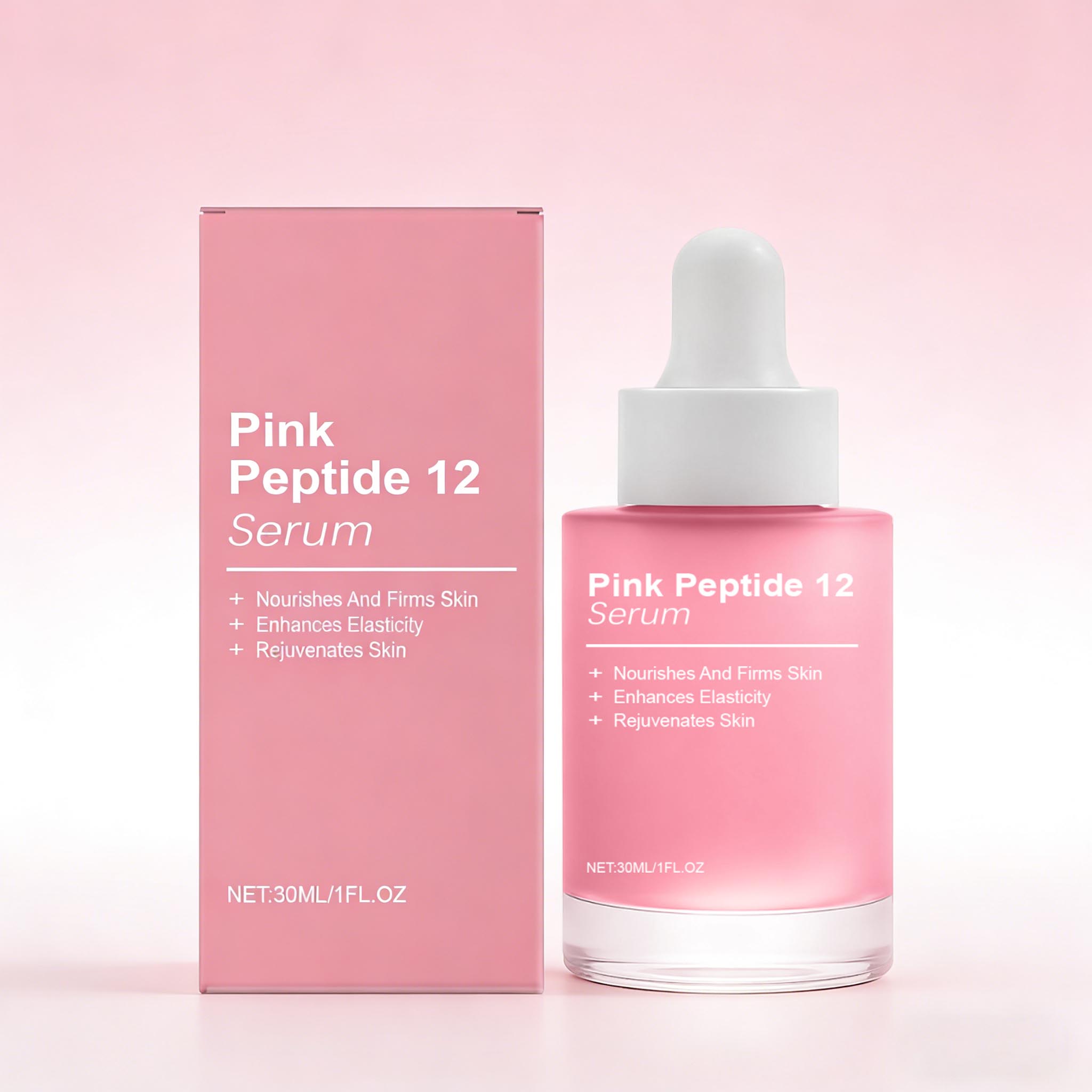 Skincare Niacinamide - ピンクペプチド12フェイシャルセラム ナイアシンアミド配合 保湿効果でハリのある肌へ 色ムラケア ガラス肌 韓国スキンケア