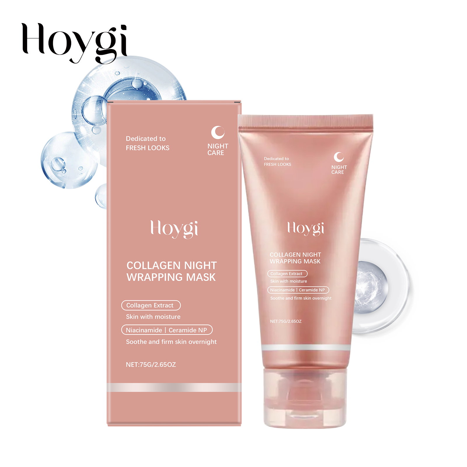 Ceramide Moisturizer - 75g コラーゲン ナイト ラッピング マスク 引き締め
