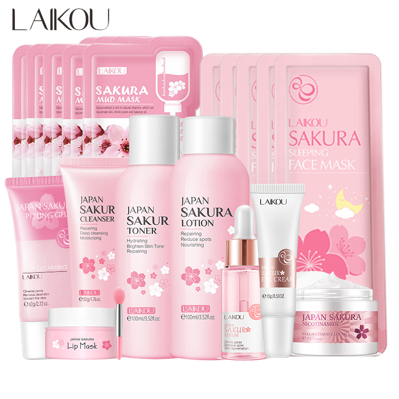 Aha Bha Exfoliant - Sakura-韓国のフェイシャルクリーナー,フェイスセラム,角質除去剤,スクラブジェル,保湿トナー,アイクリーム,日焼け止め化粧品,スキンケアセット