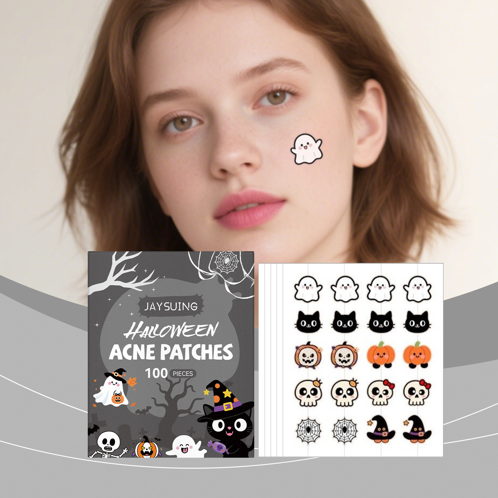 ハロウィンニキビパッチ、ティーツリーオイル配合の目に見えない - Tea Tree Spot Treatment のレビューと価格