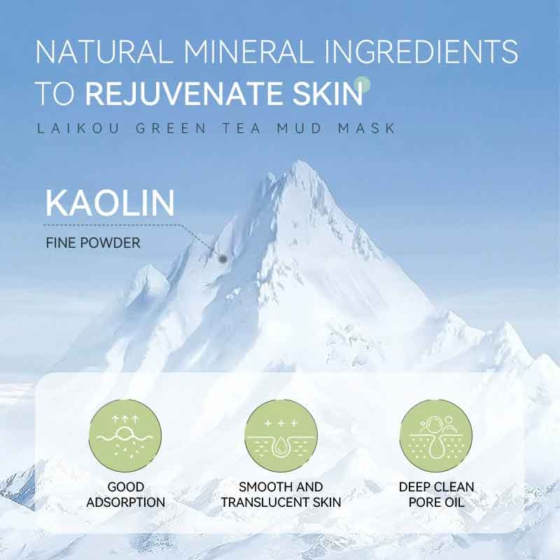 緑茶泥マスククレンジング保湿オイルコントロールにきび除去クレ - Mud Mask Kaolin のレビューと価格