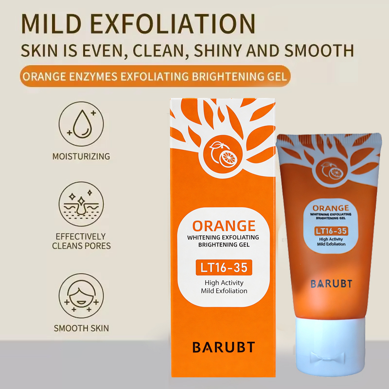 50 グラムオレンジ角質除去ジェル顔の体用優しいオレンジフェ - Aha Bha Exfoliant のレビューと価格