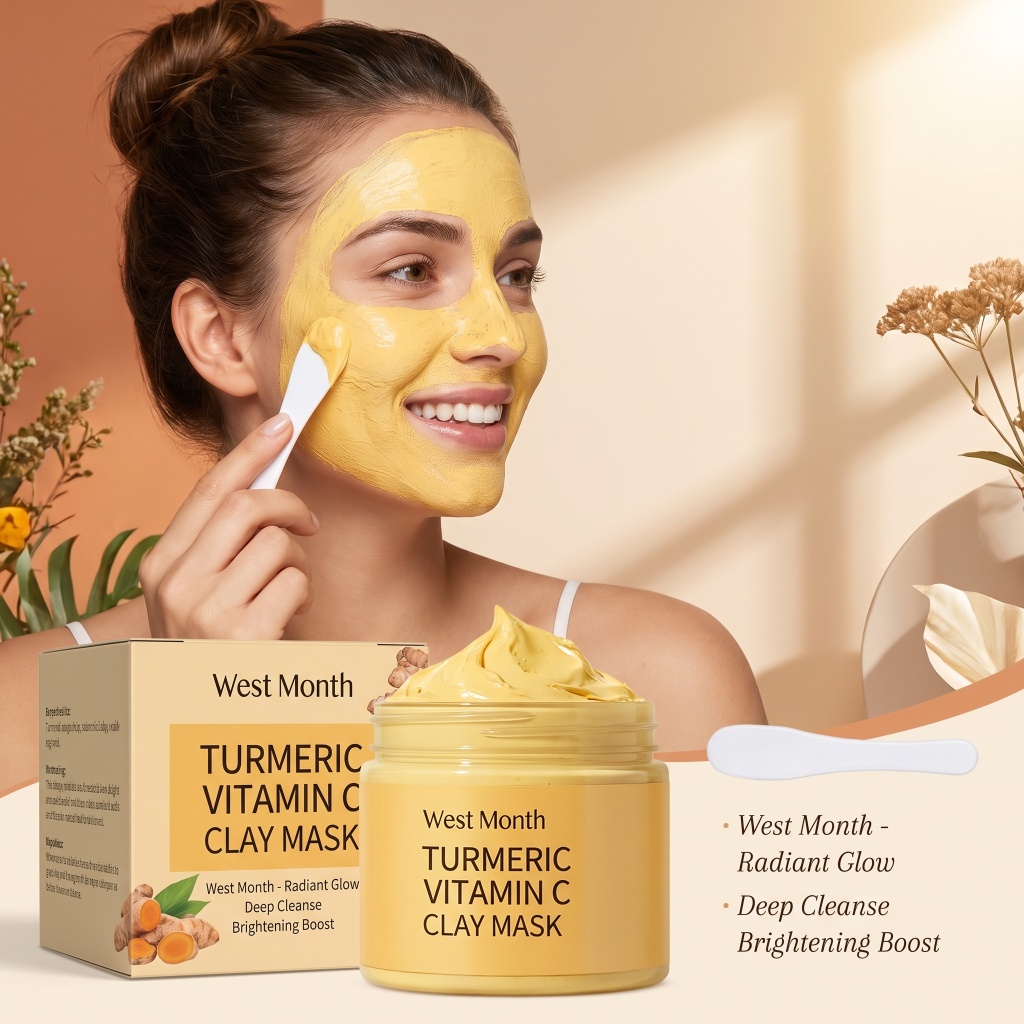美白効果のあるターメリック配合ビタミンCマスク。毛穴の汚れを - Mud Mask Kaolin のレビューと価格