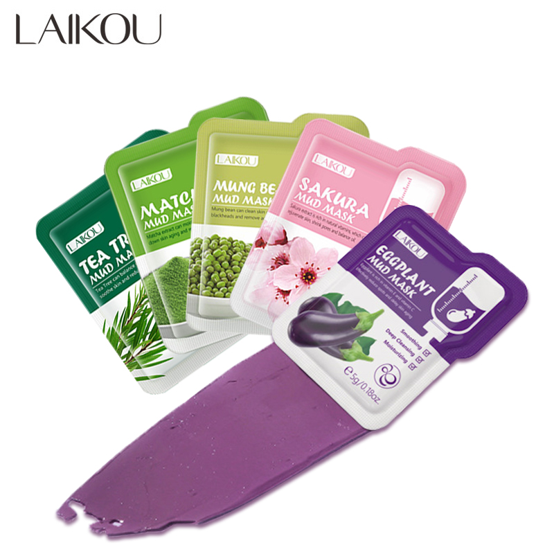 LAIKOU 5 個泥マスククレイマスク桜抹茶ナスティーツリ - Tea Tree Spot Treatment のレビューと価格