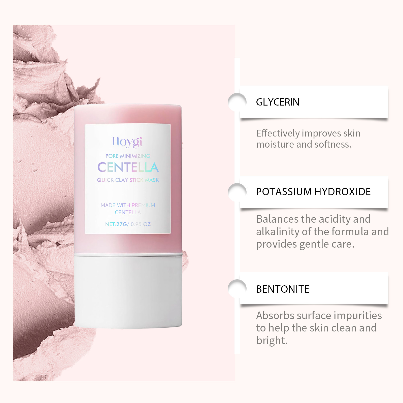 センテラ クレイ スティックマスク 洗顔 毛穴縮小 深層保湿 - Mud Mask Kaolin のレビューと価格
