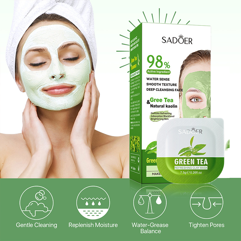 にきびや汚れを浄化するための保湿マスク,毛穴やにきびの汚れを - Mud Mask Kaolin のレビューと価格