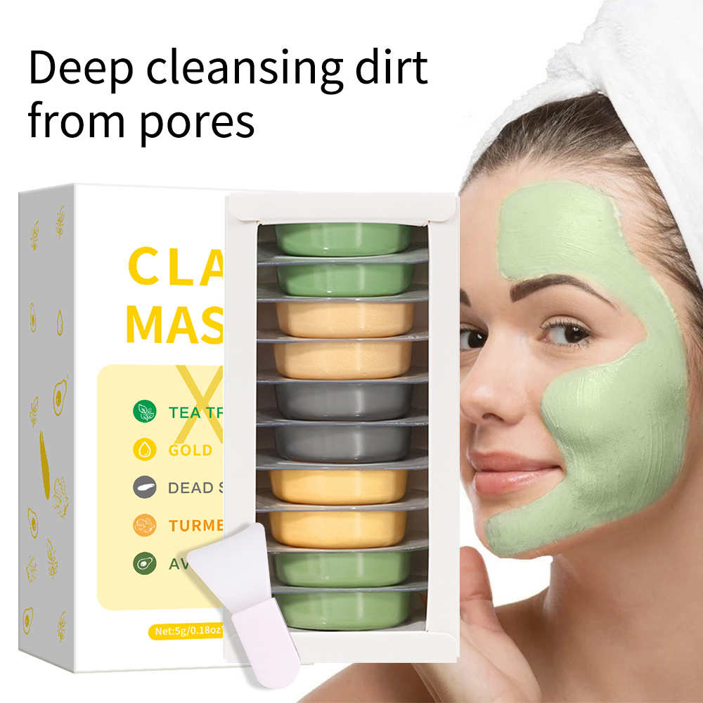 5 グラム * 10 個粘土泥マスクセットヒアルロン酸ビタミ - Mud Mask Kaolin のレビューと価格