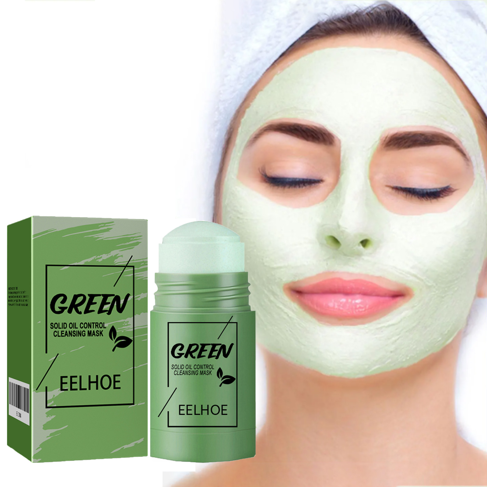 緑茶クレンジングソリッドフェイスマスククレンジング毛穴除去に - Mud Mask Kaolin のレビューと価格