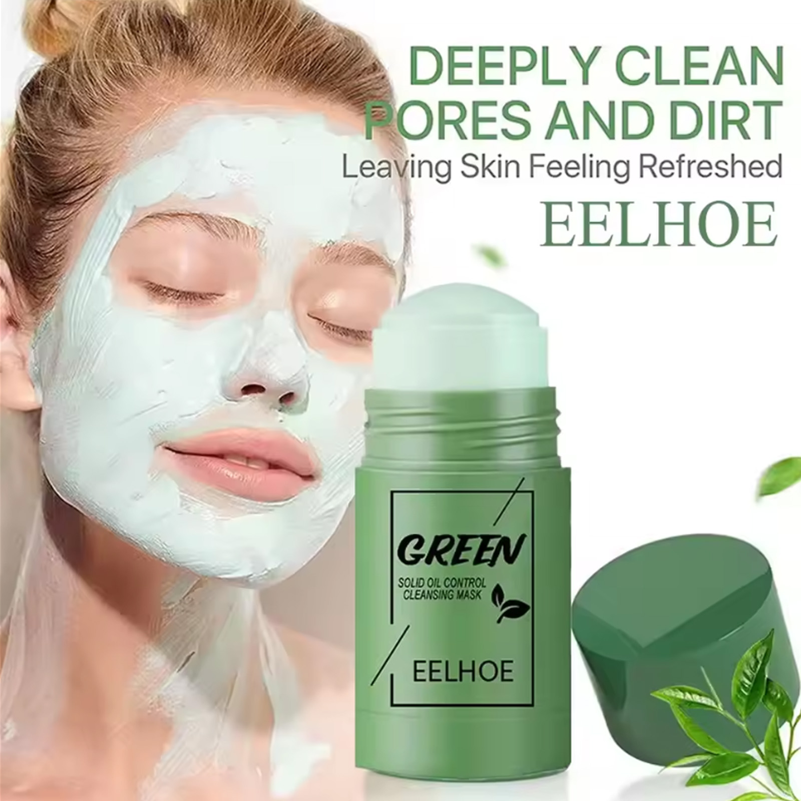緑茶クレンジングソリッドフェイスマスククレンジング毛穴除去に - Mud Mask Kaolin のレビューと価格