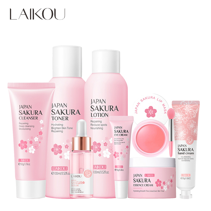 ライコウ-サクラフェイシャルスキンケアセット,保湿,栄養,美 - Skincare Niacinamide のレビューと価格